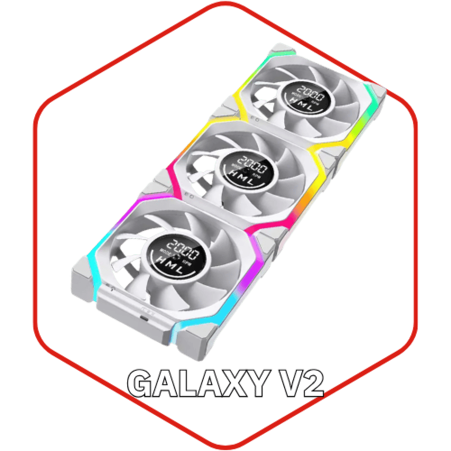 Galaxy V2 3 fan digital set