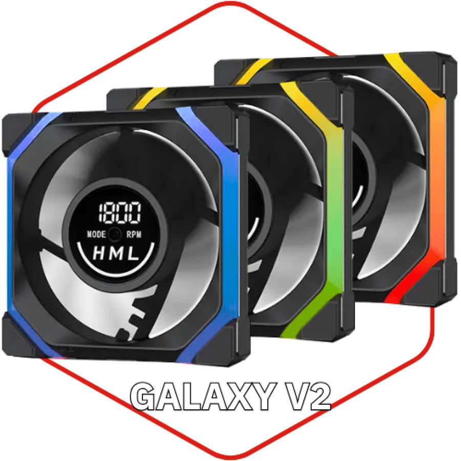 Galaxy V2 3 fan digital set