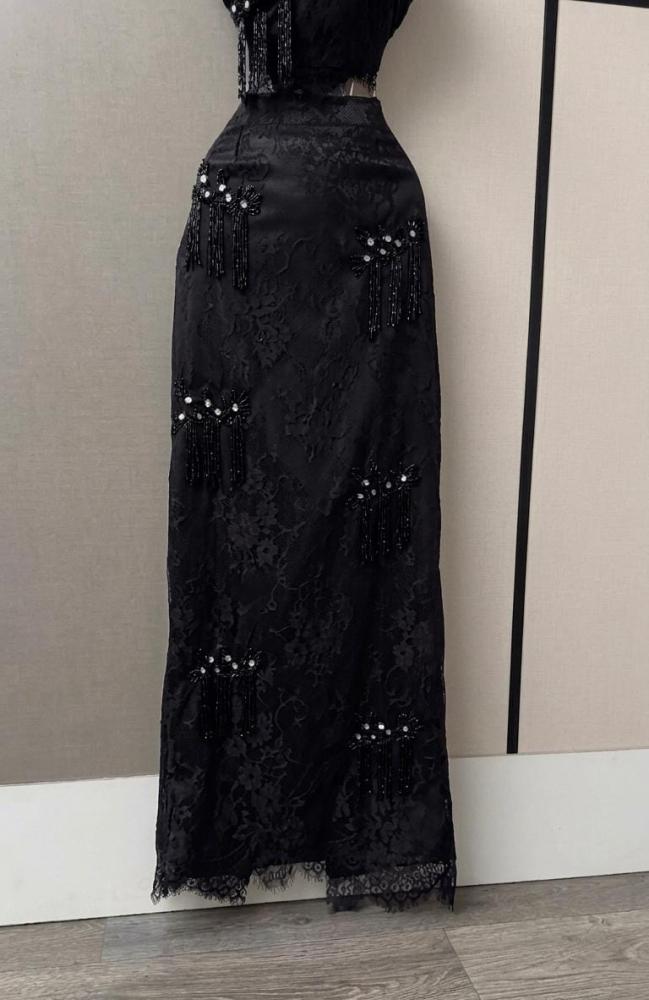 فستان اسود سهره انيق