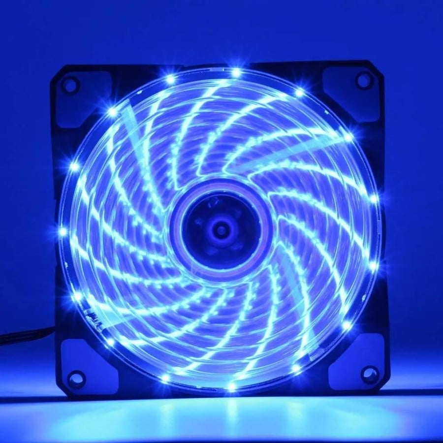 مروحة كمبيوتر LED فائقة الهدوء 120 مم