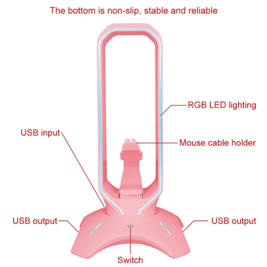 حامل سماعات رأس RGB