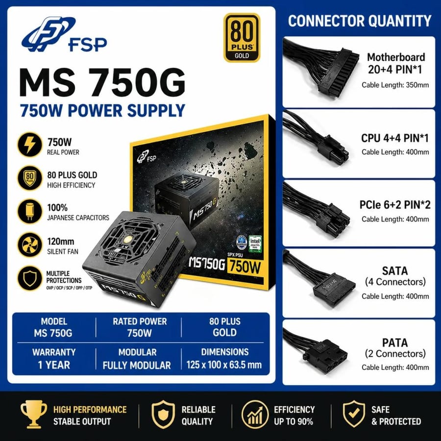 مزود طاقة MS750G