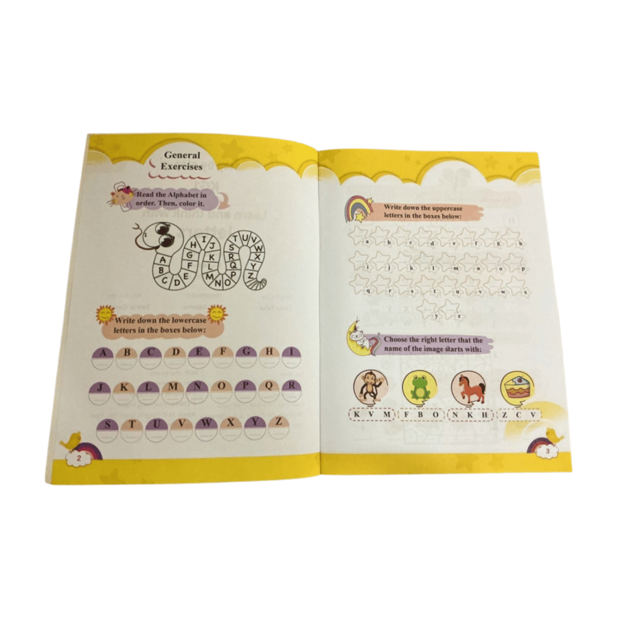 Learn and Think with Letters- كتاب الحروف الانجليزية للاطفال