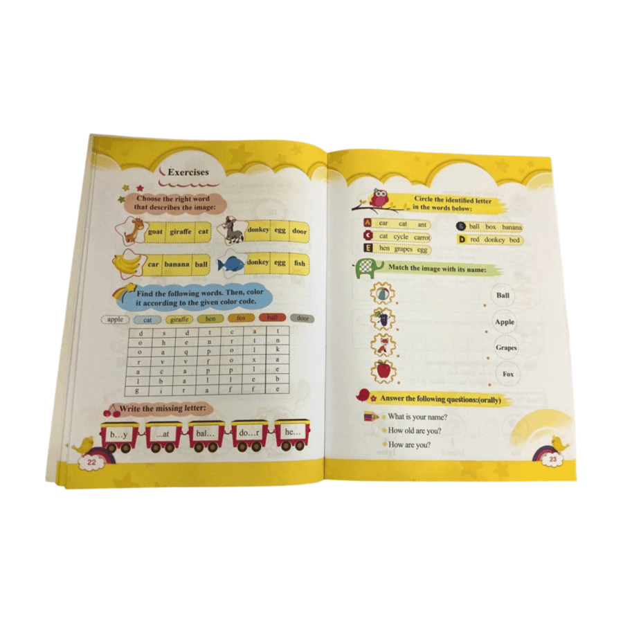 Learn and Think with Letters- كتاب الحروف الانجليزية للاطفال
