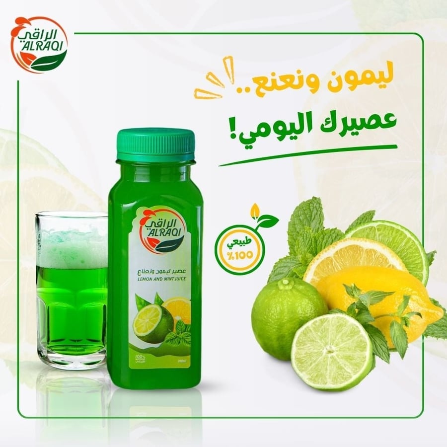 Lemon and mint juice 200 ml