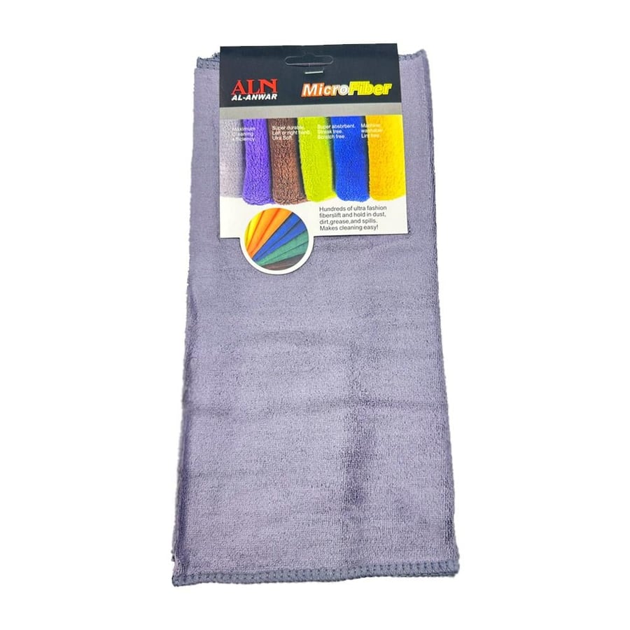 Microfiber cleaning cloth size 33 by 65 gray