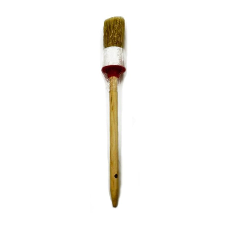 Medium cleaning brush with wooden handle