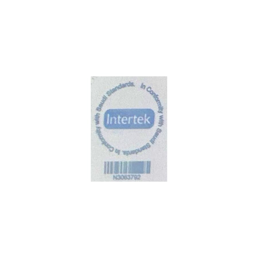 Interior glass sticker INTERTEK