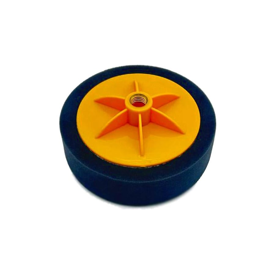Polishing and cleaning sponge with a rocket-shaped handle