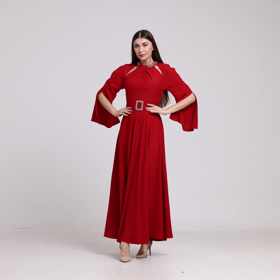 Ceramic Full-Skirt Dress