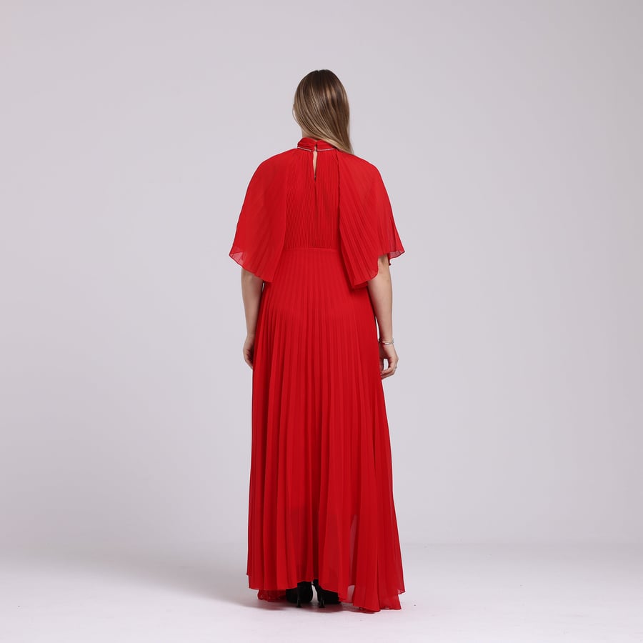 Crinkled Chiffon Dress