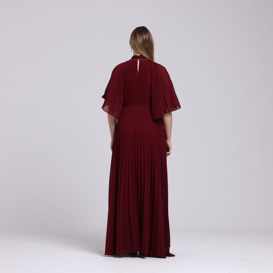 Crinkled Chiffon Dress