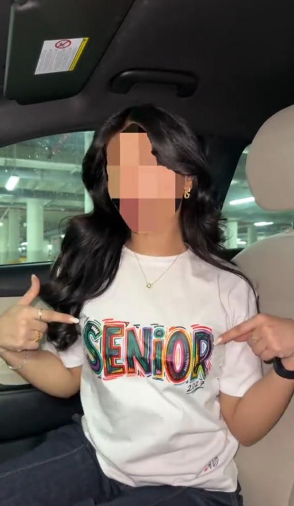 تيشرت SENIOR تخرج 2027 | ألوان جرافيتي فخمة