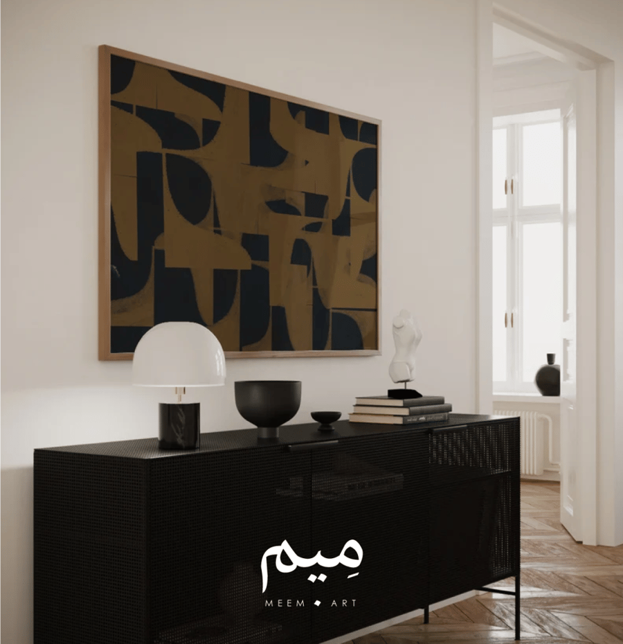 لوحة فنية بخلفية سوداء – فخامة وأناقة في قطعة واحدة