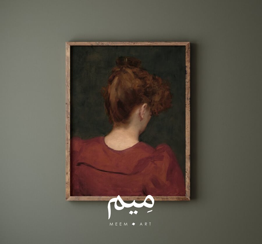 لوحة امرأة - لوحات كانفس - لوحات فنتج - ميم آرت