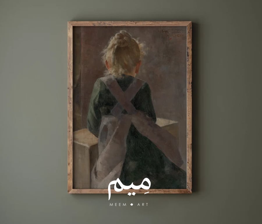 لوحة طفلة فنتج - لوحات جدارية - لوحات كانفس - ميم آرت