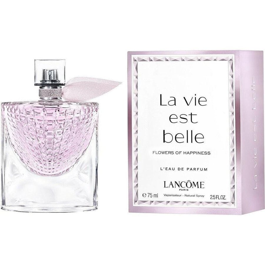 عطر لانكوم لا في ايست بيل فلاورز اوف هابينيس للنساء | او دو برفيوم | 75 مل | La Vie Est Belle Flowers Of Happiness EDP For Women