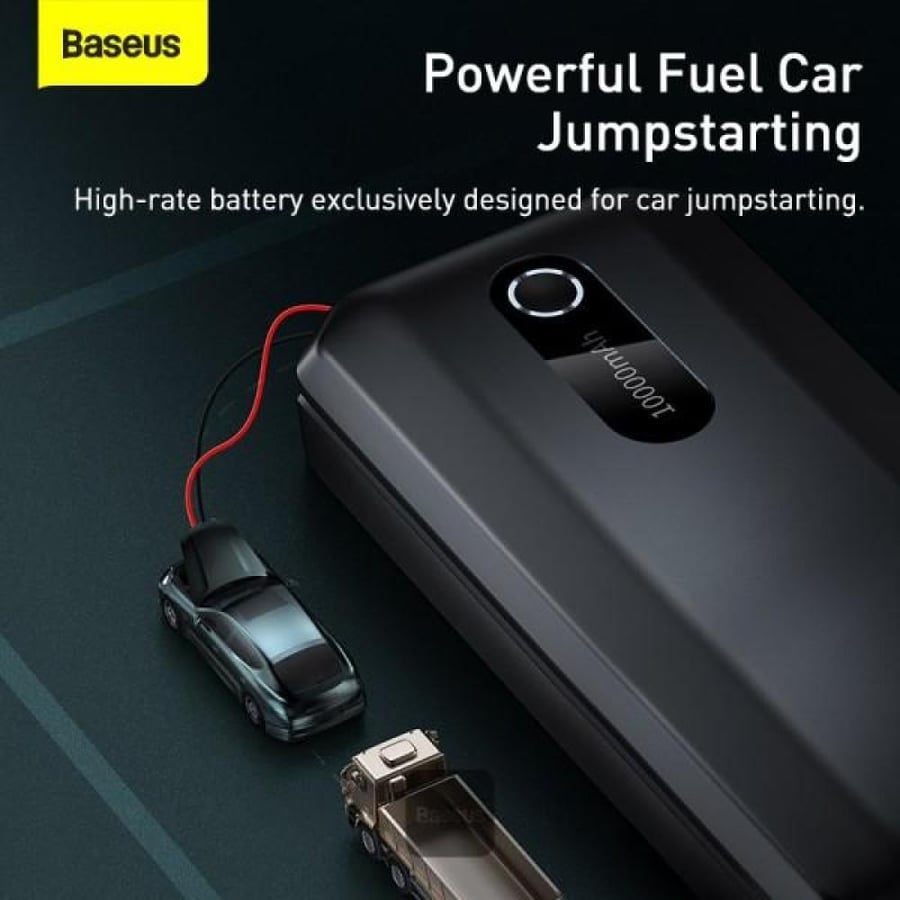 Battery and car player Bessous with capacity 10000 mAh - black