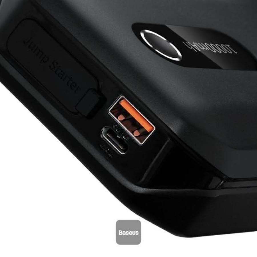 Battery and car player Bessous with capacity 10000 mAh - black