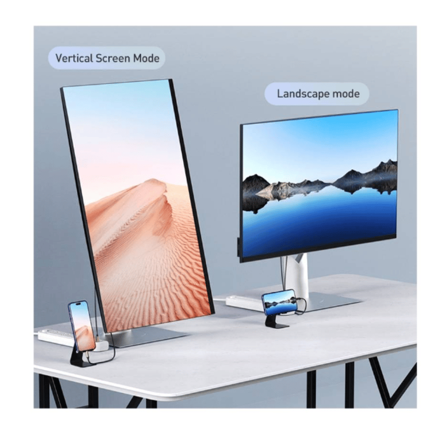 HM-12 وصلة محول من Lightning إلى HDMI مع USB للشحن - 2 متر - ذهبي/أسود