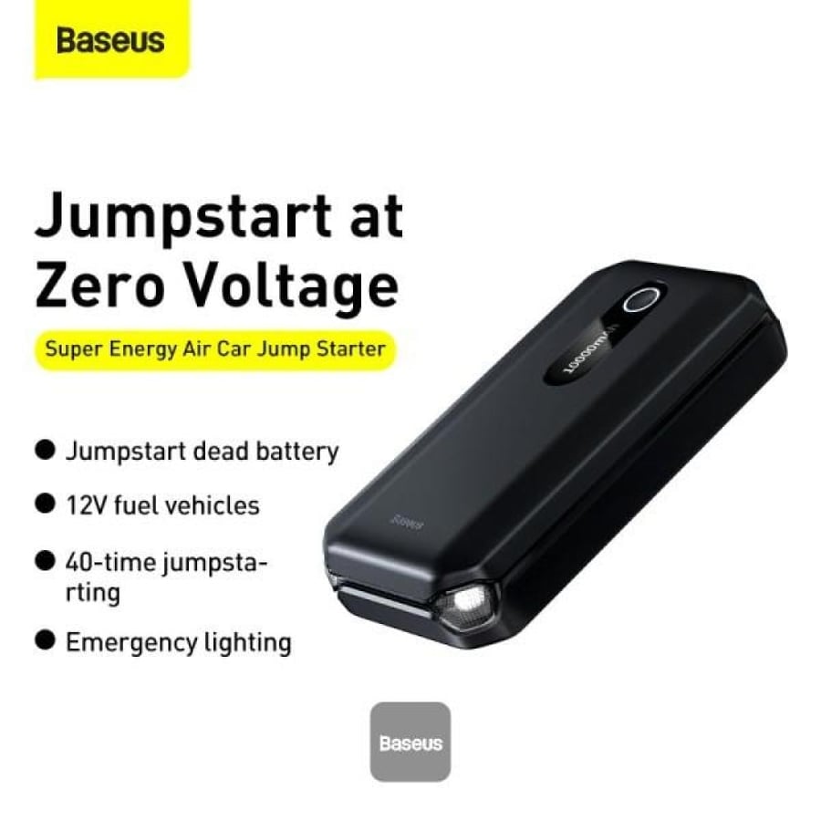 Battery and car player Bessous with capacity 10000 mAh - black
