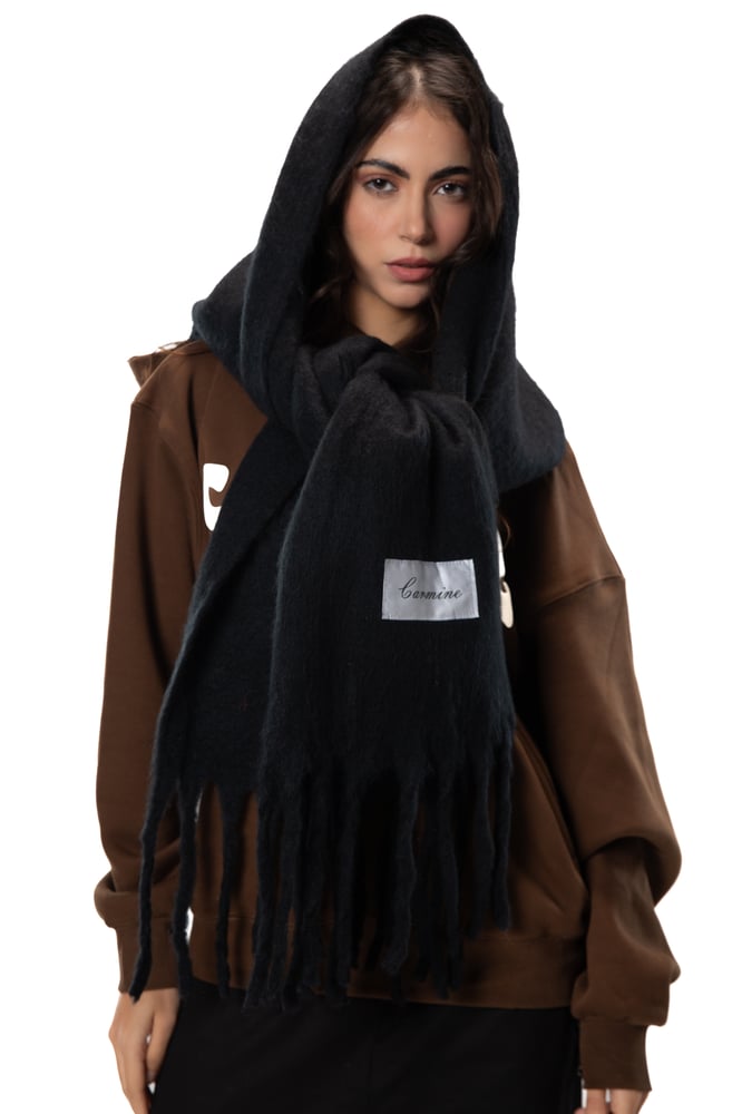Dark Sky Oversized Wool Scarf
