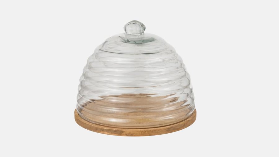 Glass Dome with Wooden Base | Elegant Handmade Design