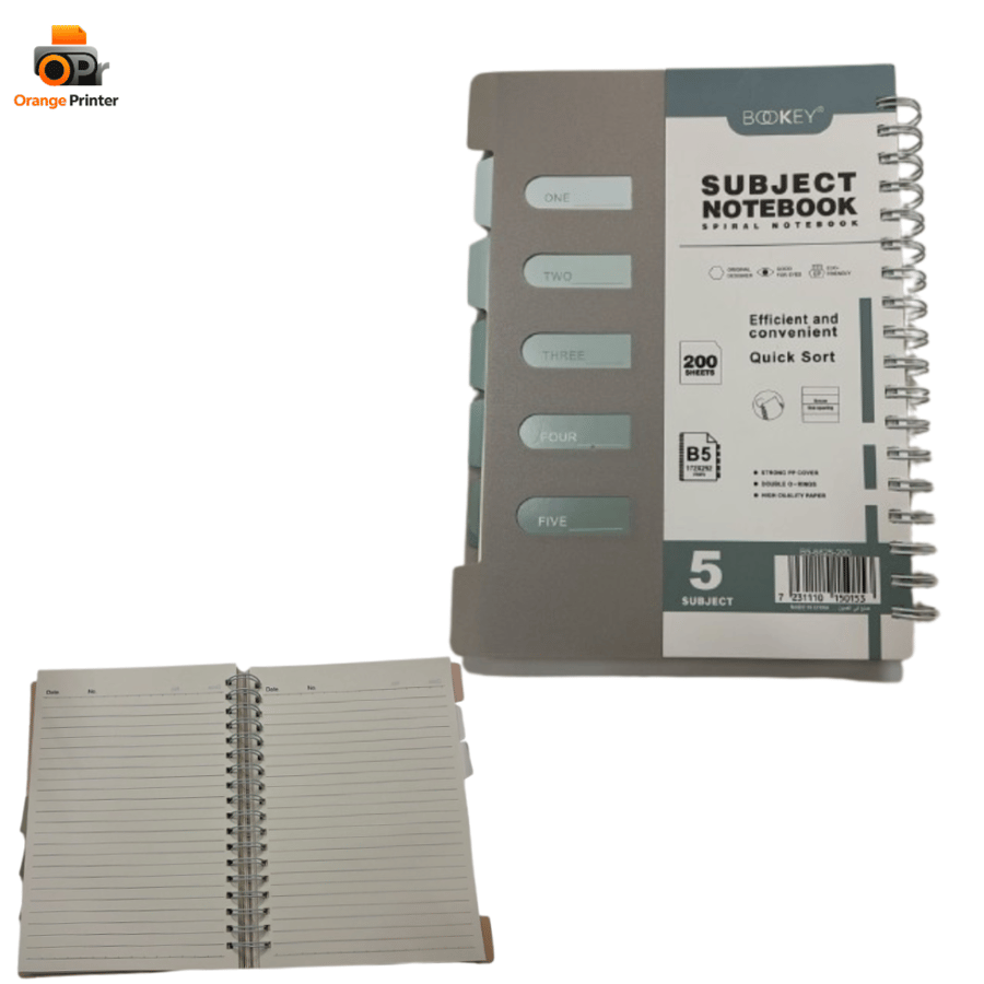 Arabic notebook 200 pages 5 topics - B5