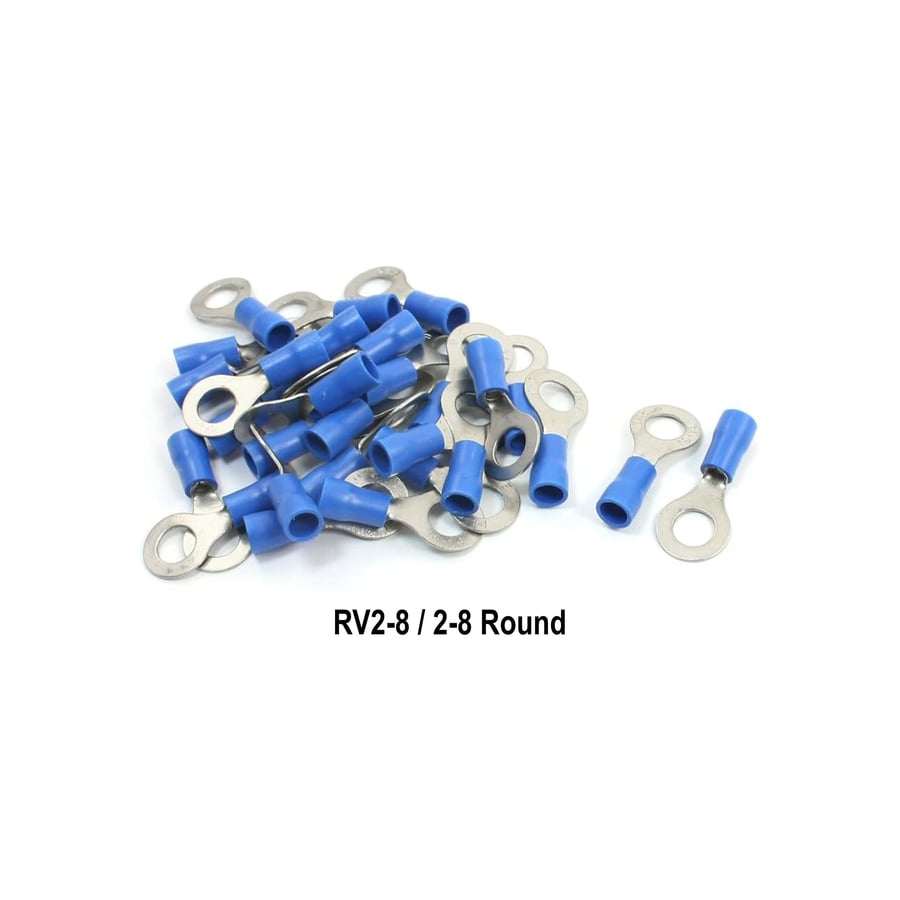 RV 2-8 Blue Ring insulated terminal suit  رأس كيبل دائري