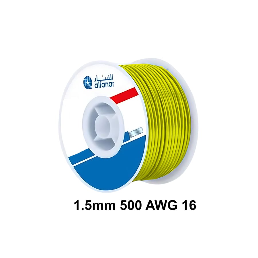 Single Cable 1.5 mm500 AWG16 Alfanar Cable كيبل الفنار