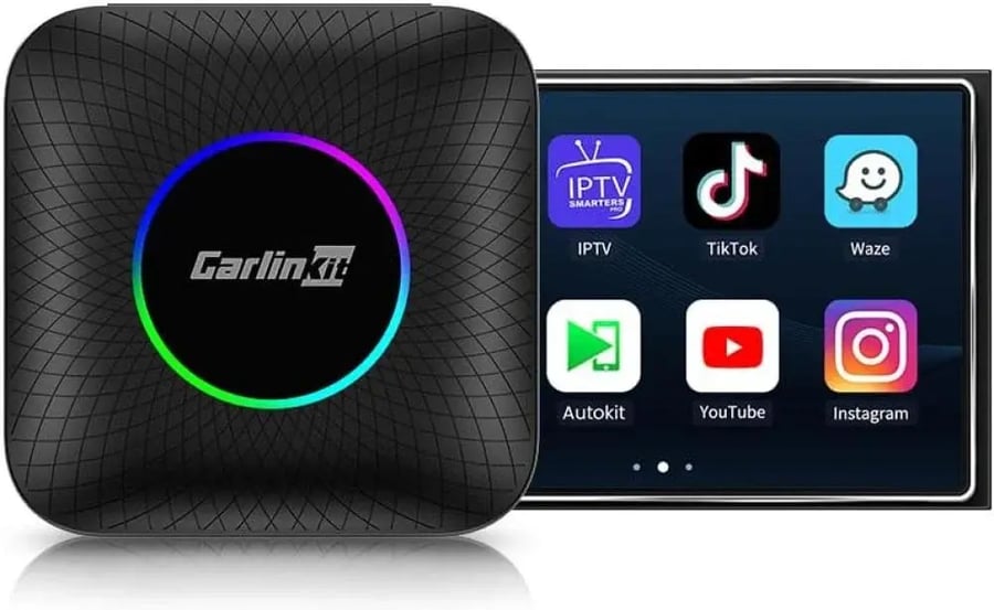 كارلينكيت مشغل Carplay لاسلكي نظام اندرويد 13 بسعة 128GB مع 8GB رام كوالكوم 6225