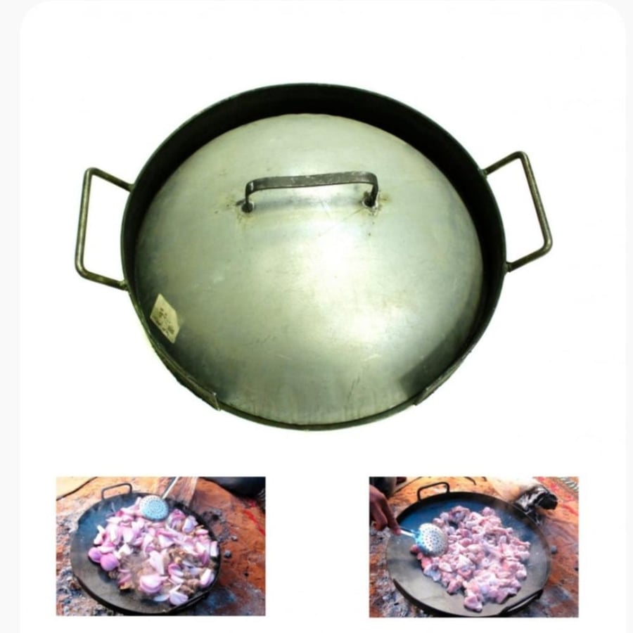 صاج قلي بغطاء