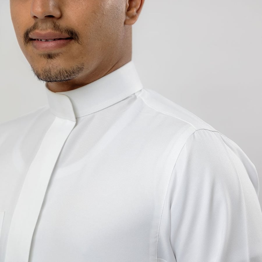 Al-Aseel Signature Youthful Thobe: Zipper (Plain)