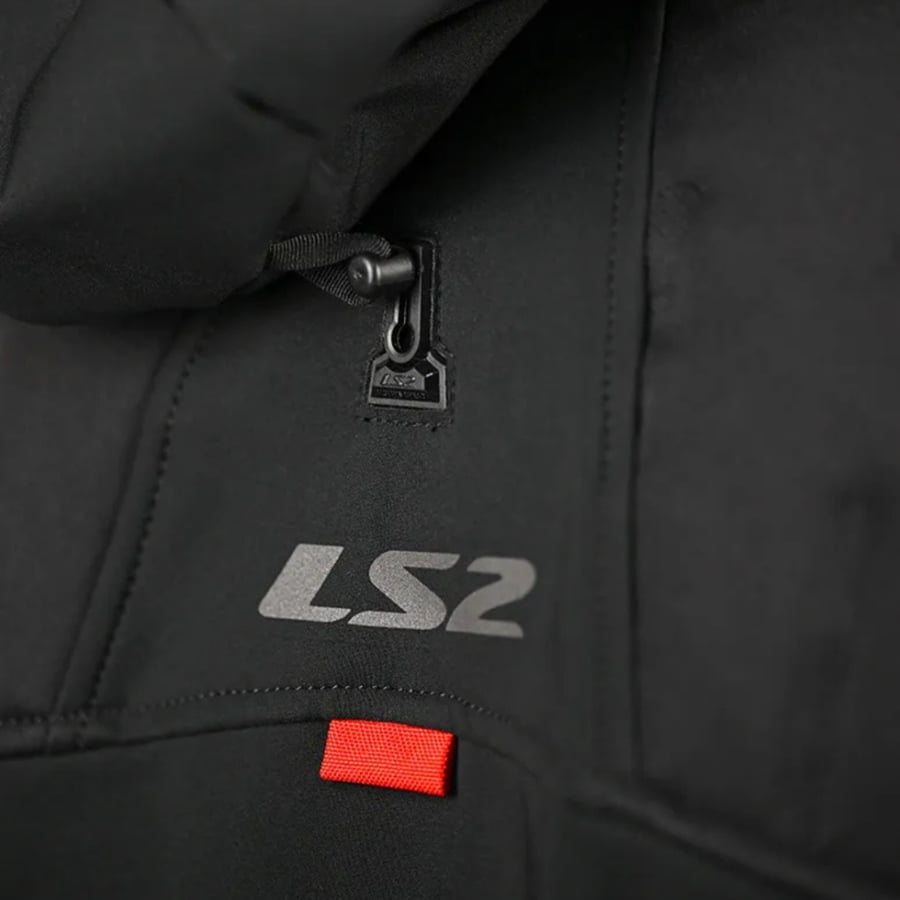جاكيت LS2 ZIRCONIUM - أسود/أحمر لعشاق الدراجات النارية