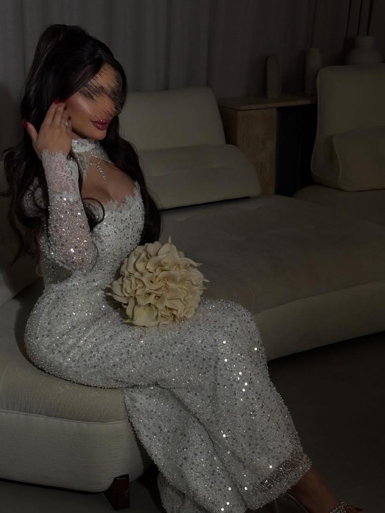 فستان سهره  بالون السكري القماش كردانه بطانه
