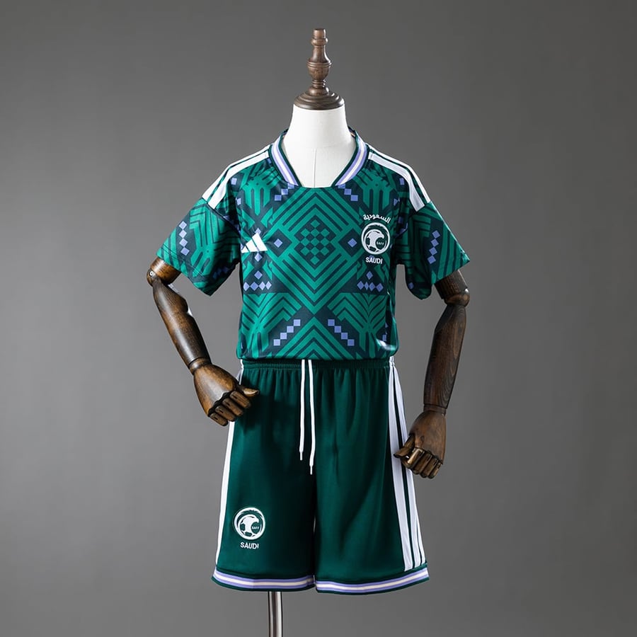طقم السعودية الاساسي 2026 اطفال