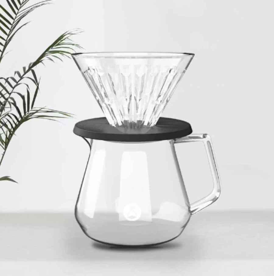 طقم تايمور تحضير القهوة كرستال دريبر زجاجي | Timemore Crystal Eye Brewer Set