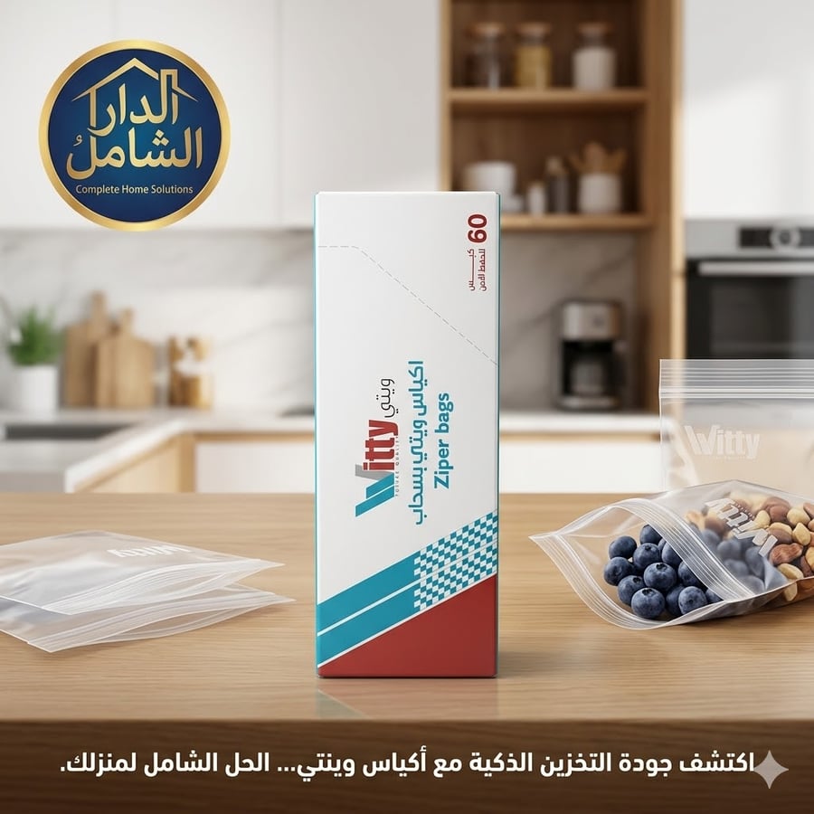 اكياس ويتي بسحاب  مقاس 13*19