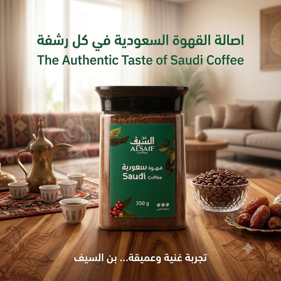 قهوه سعوديه حمصه غامق 350 جرام