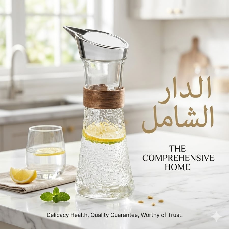 قارورة مياه زجاجي