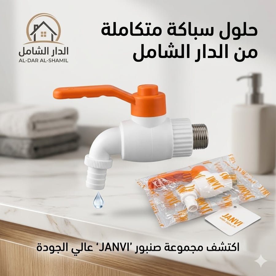 بزبوز بلاستك يد برتقالي