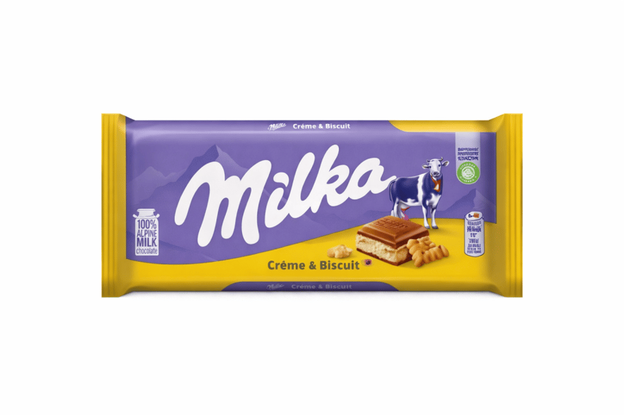 ميلكا كريم وبسكويت 100 جرام