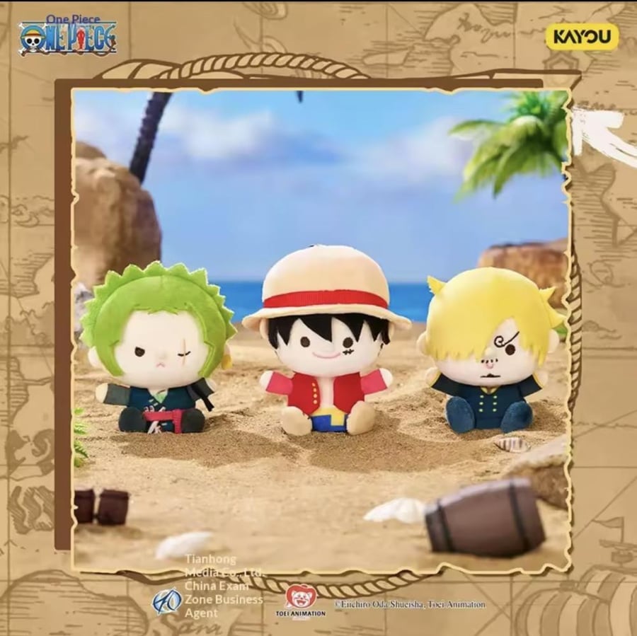 بلايند بوكس ون بيس - One Piece Regular Series Plush finger puppet Blind Box