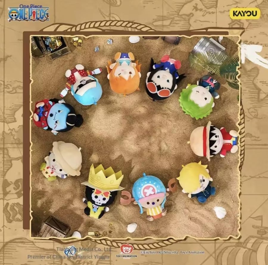 بلايند بوكس ون بيس - One Piece Regular Series Plush finger puppet Blind Box