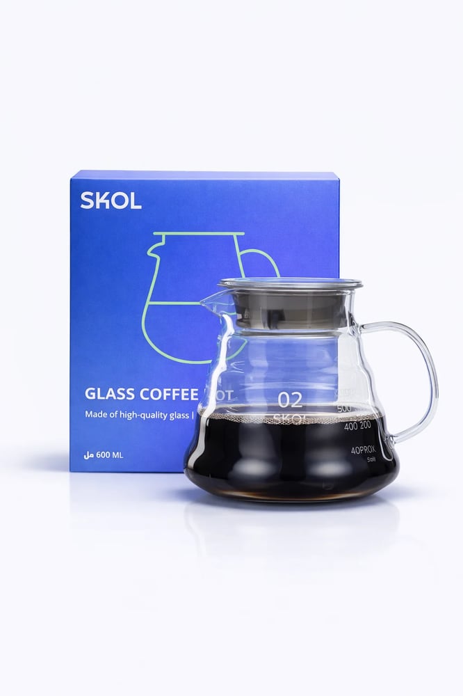 SKOL Glass Coffee Server 600 ml