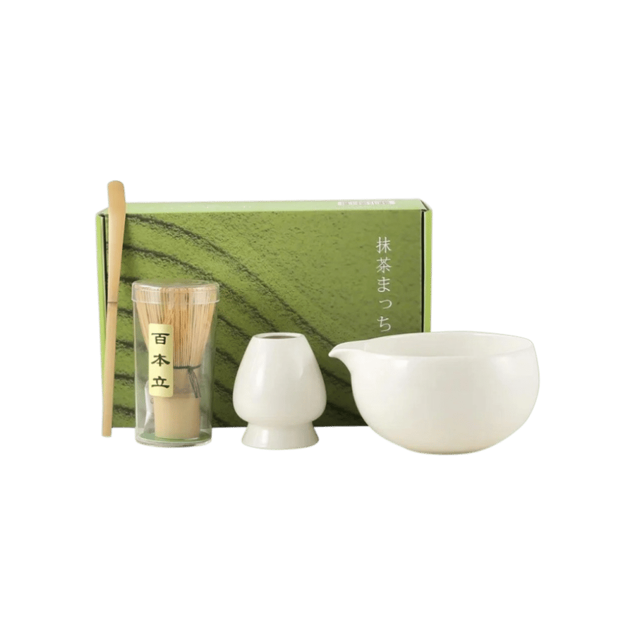 مجموعة أدوات الماتشا -أبيض- 4 قطع WH