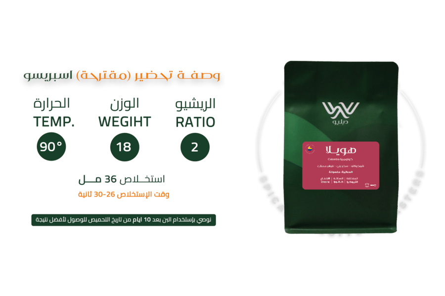 W - Huela Colombia roastery, washed 250g