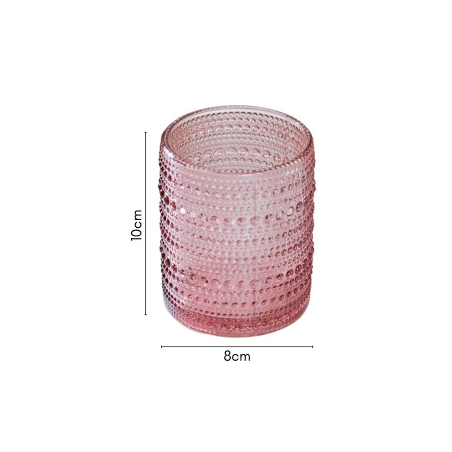 طقم أكواب زجاجية مزخرفة 6 قطع
