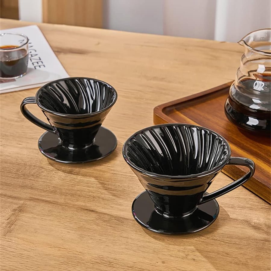فلتر قهوة V60 سيراميك مع ملعقة