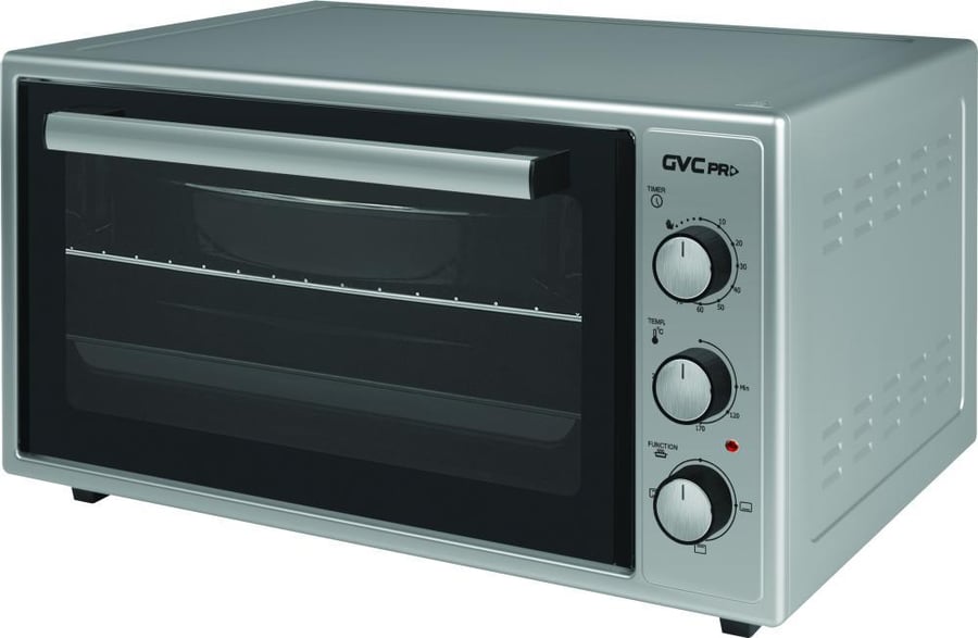 فرن GVC PRO (( تركي )) 45 لتر 3 مفتاح سليفر  GVOV-45-T 3وظائف